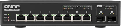 QNAP 8-Port Multi-Gig 10GbE Lite-Managed Network Switch – 6× 10/5/2.5/1G RJ-45 by QNAP