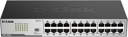 D-Link DGS-1024D, Ethernet Switch, 24 Port Gigabit Unmanaged Fanless Network - Image 2