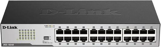 D-Link DGS-1024D, Ethernet Switch, 24 Port Gigabit Unmanaged Fanless Network - Image 2