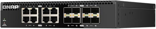 QNAP QSW-3216R-8S8T-US 16-Port Half-Width Rackmount 10GbE Unmanaged Switch - Image 2