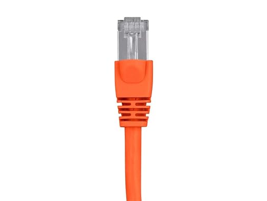 Monoprice Cat6A 3ft Orange Patch Cable Double Shielded 26AWG 10G Pure Bare - Image 2