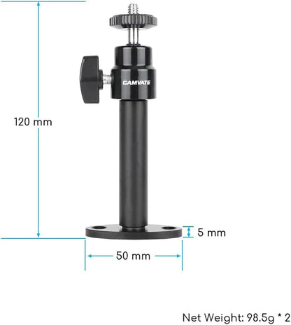 CAMVATE 1/4-20 Mini Ball Head for CCTV Camera Surveillance System - Image 2