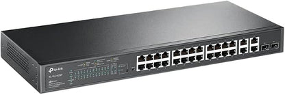 TP-Link Omada SL2428P | 24 Port Fast Ethernet Smart Managed PoE Switch |24 PoE+ - Image 2