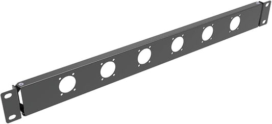 1U Hinged Rack Panel 6D XLR HDMI Audio Rack Mount Panel by Followme