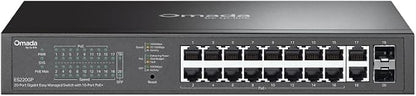 TP-Link Omada 16 Port Gigabit Easy Managed, PoE Switch, 150W Budget, PoE+ by TP-Link