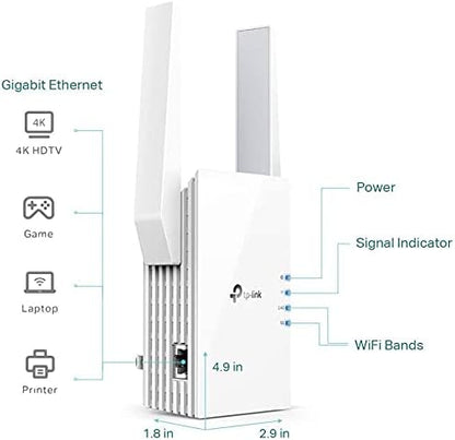 TP-Link AX1500 WiFi 6 Extender, Next-Gen Dual Band WiFi Booster, WiFi Repeater - Image 7