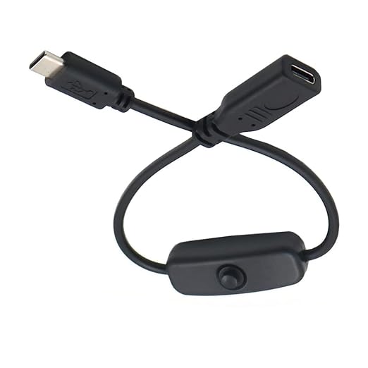 chenyang USB C Power Switch Extension Cable USB C Male to Female by chenyang