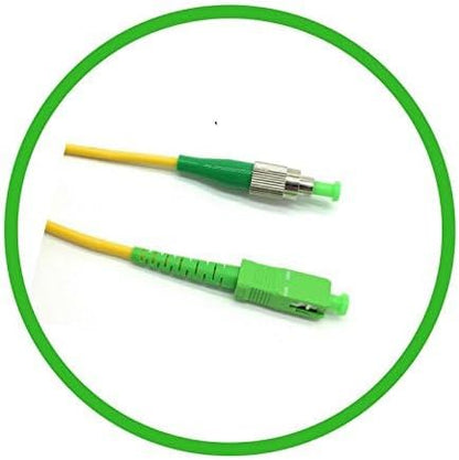 3M / 10ft FC/APC to SC/APC Fiber Optic Patch Cable - Image 2