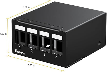 4 Port Patch Panel Blank Keystone Patch Panel UTP&STP Compatible - Image 3
