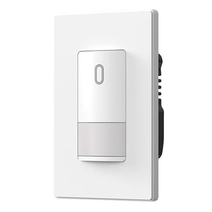 ELEGRP Matte White Single Pole Occupancy Motion Sensor Light Switch, Need by ELEGRP%7CELEGROUP