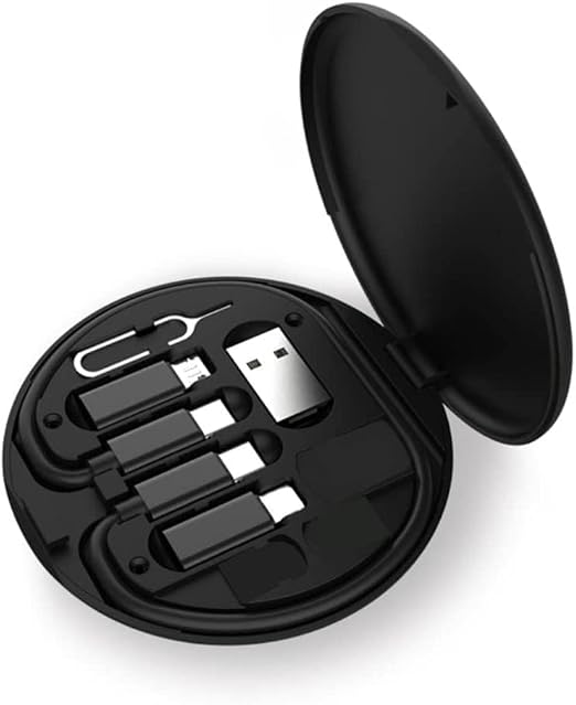 Multifunctional Data Cable Conversion Head Portable Storage Box, Phone Holder by Dougrtha