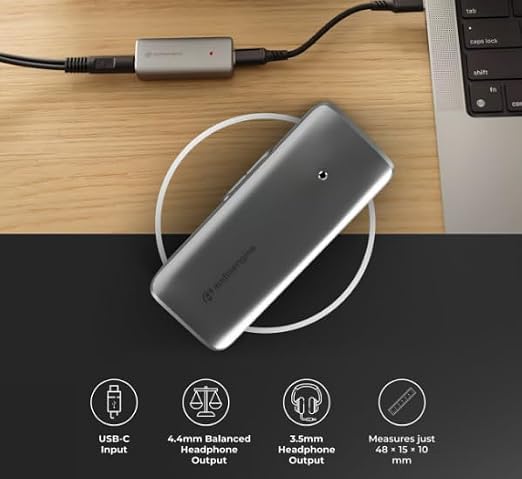 Audioengine HXL Portable Balanced Headphone Amplifier & DAC 4.4mm/3.5mm Outputs - Image 5