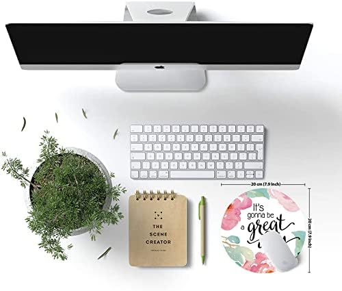 Mouse Pad, Inspirational Quote Floral Mouse Pad, Quote Great Day Mouse Pad - Image 6
