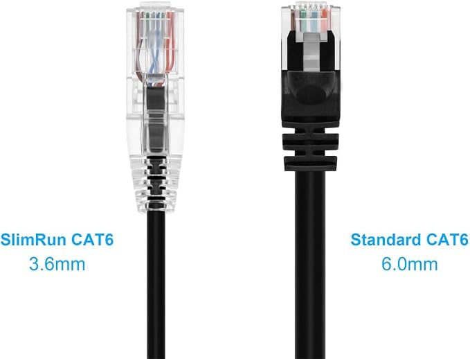 Monoprice Cat6 10ft Black Component Level Patch Cable UTP 28AWG 550MHz Pure - Image 2