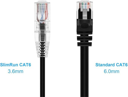 Monoprice Cat6 20ft Black Component Level Patch Cable UTP 28AWG 550MHz Pure - Image 2