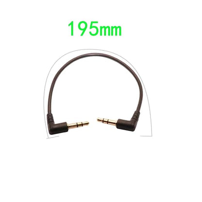 3.5mm Male to Male Audio Cable, Right Angle Auxiliary Cord, 195mm Length - Image 5