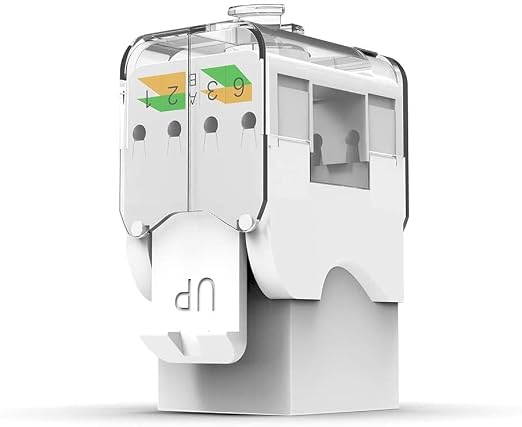 AMPCOM CAT6 Keystone Jack Tool-Less RJ45 UTP, No Punch-Down Tool Required - Image 2