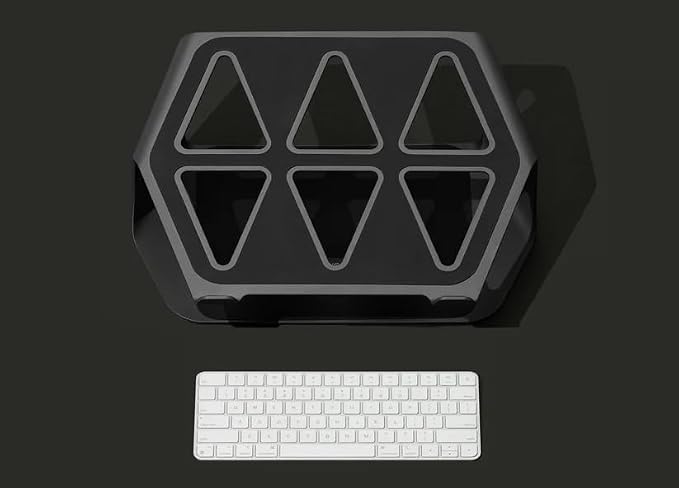NUMIN Facet Laptop Station Red | Laptop Tabletop Stand Tall Height Ventilated | - Image 7