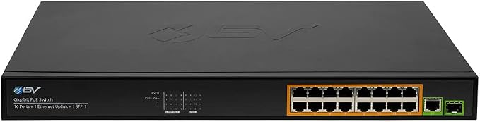 BV-Tech 16 Ports PoE+ Switch -230W - Image 2