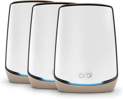 NETGEAR Orbi Tri-Band WiFi 6 Mesh Network System – Router + 2 Satellite by NETGEAR