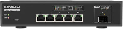QNAP 5-Port Multi-Gig 10GbE Lite-Managed Network Switch – 4× 10/5/2.5/1G RJ-45 by QNAP