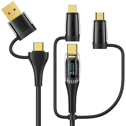 USB C to Multi Charging Cable, USAMS 100W 6.6FT 5A Type C to Type C Fast by USAMS
