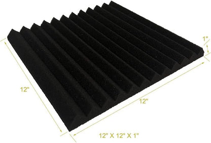 96 Pack Black/RED 12 "X 12 "X1" Acoustic Panels Studio Soundproofing Foam Wedge - Image 5