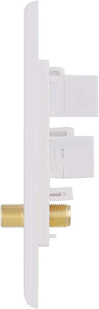 HDMI Coax Ethernet Wall Plate, 1 Port 4K HDMI Keystone, 1 Port Coax Keystone - Image 8