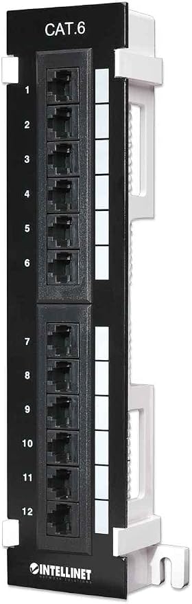 Intellinet 12 Port Cat6 Network Patch Panel Wall-Mount by IntellinetNetworkSolutions