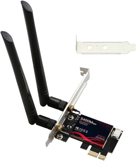5400Mbps PCI Express x1 PCIe WiFi 6E 802.11ax Bluetooth BT5.3 Wireless Network - Image 2