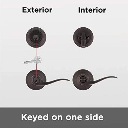Kwikset 991 Tustin Entry Lever and Single Cylinder Deadbolt Combo Pack - Image 10