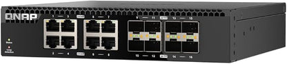 QNAP QSW-3216R-8S8T-US 16-Port Half-Width Rackmount 10GbE Unmanaged Switch - Image 4