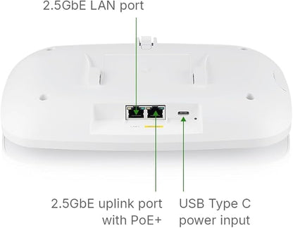 Zyxel WiFi 7 BE11000 Access Point | 2X 2.5G Ethernet Ports | PoE+ | Triple - Image 3