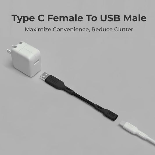 BLACK+DECKER USB C to USB Adapter, Type C Female to USBA Male OTG Cable USBA to - Image 2