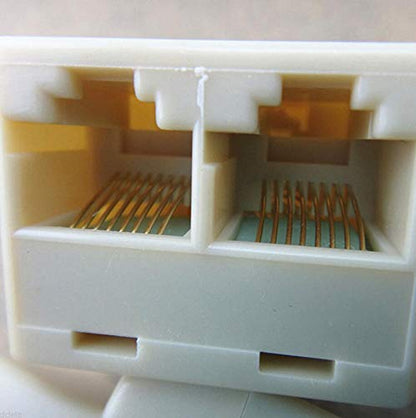 VizGiz 4 Pack RJ45 Splitter Connector Adapter 1 to 2 Female Port Plug 3 Way CAT - Image 7