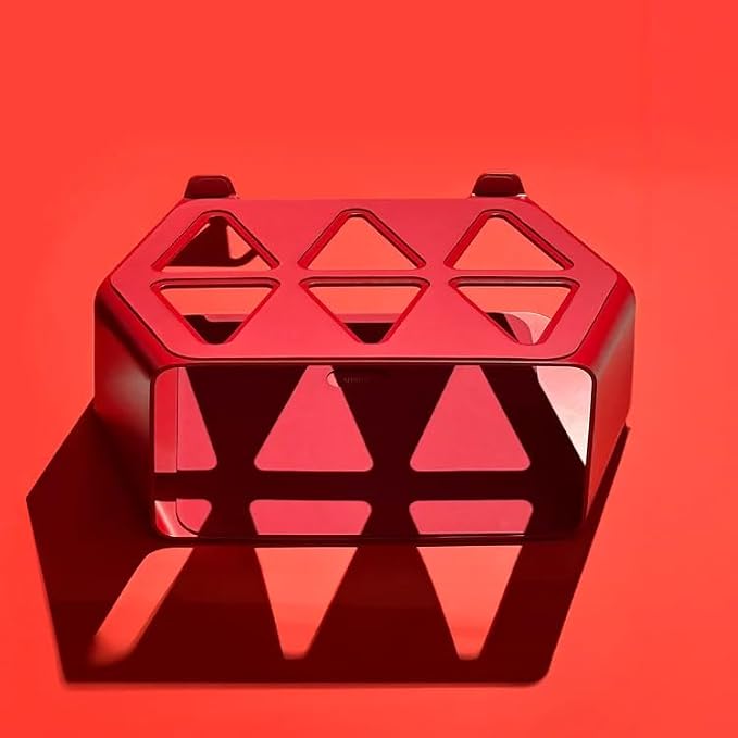 NUMIN Facet Laptop Station Red | Laptop Tabletop Stand Tall Height Ventilated | - Image 2