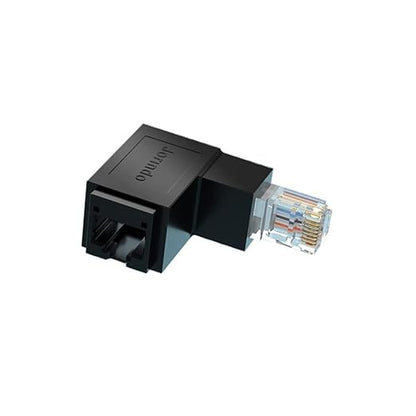 2PCS 90-Degree Down RJ45 Adapter Male to Female - Image 3