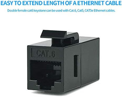 20 Pack RJ45 Coupler, Ethernet RJ45 Keystone Jack Cat6 Coupler Female to Female - Image 5