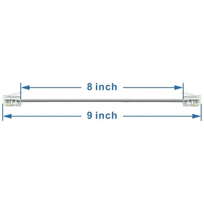 NECABLES 4Pack 8 Inch Short Telephone Cord Phone Cable Wall Phone Cord - Image 2