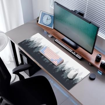 Galdas Gaming Mouse Mat Forest Background Pattern XXL XL Large Mouse Mat Long - Image 6