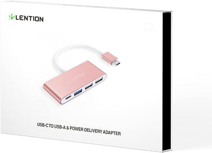 LENTION 4-in-1 USB-C Hub with Type C, USB 3.0, USB 2.0 - Image 6