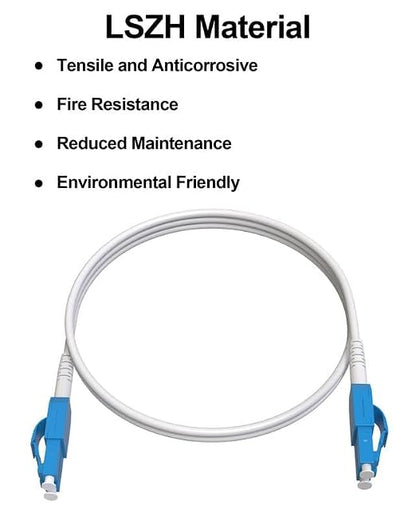 50M OS2 LC to LC Outdoor Armored Fiber Patch Cable, Uniboot Single Mode 9/125µm - Image 4