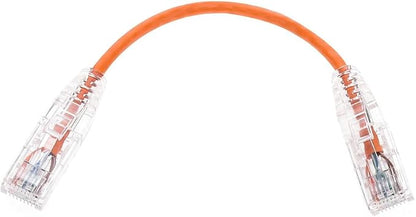 Monoprice Cat6 6in Orange Component Level Patch Cable UTP 28AWG 550MHz Pure - Image 4