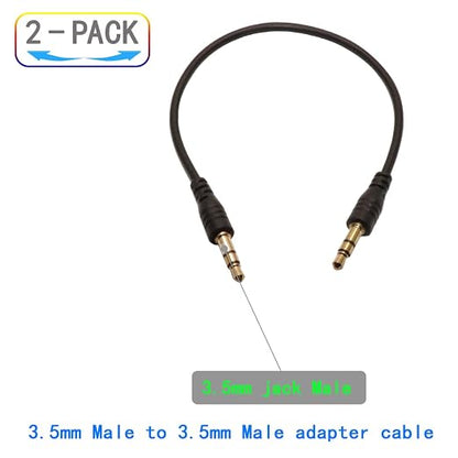 3.5mm Male to Male Audio Cable, 195mm Length - Image 2
