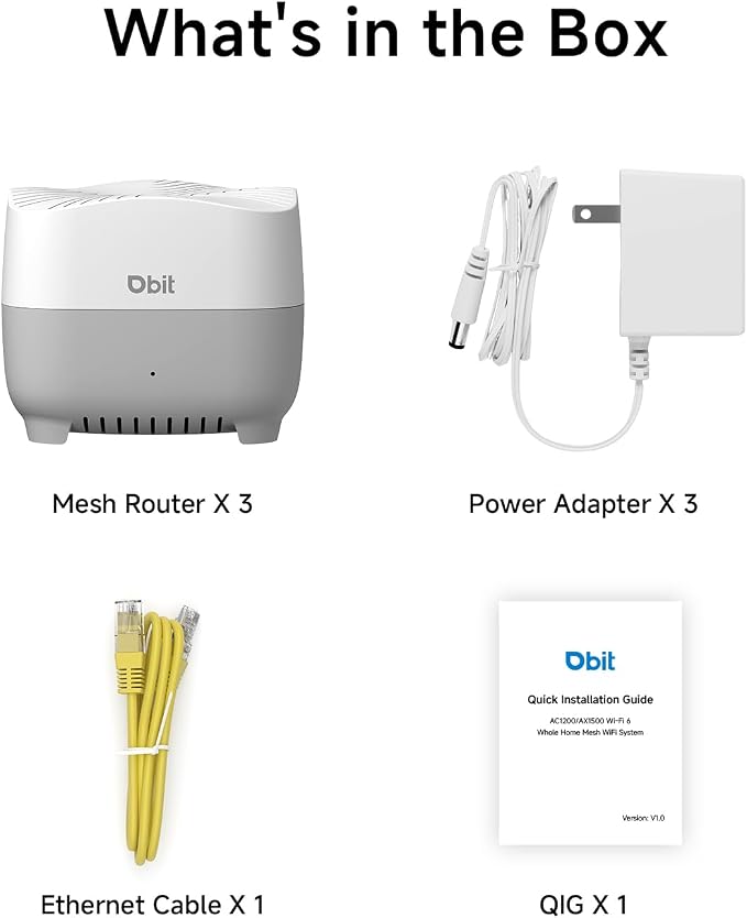 DBIT AX1500 WiFi 6 Mesh Wi-Fi System | 5, 600 Sq Ft Coverage & 120 Devices | - Image 9