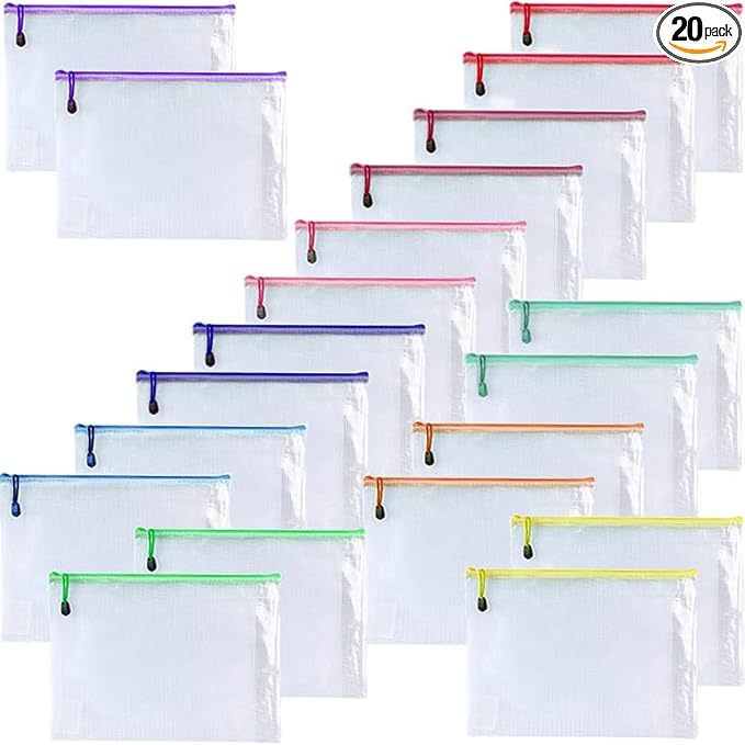 Mesh Zipper Pouch Bags, Zipper Bags by Oaimyy