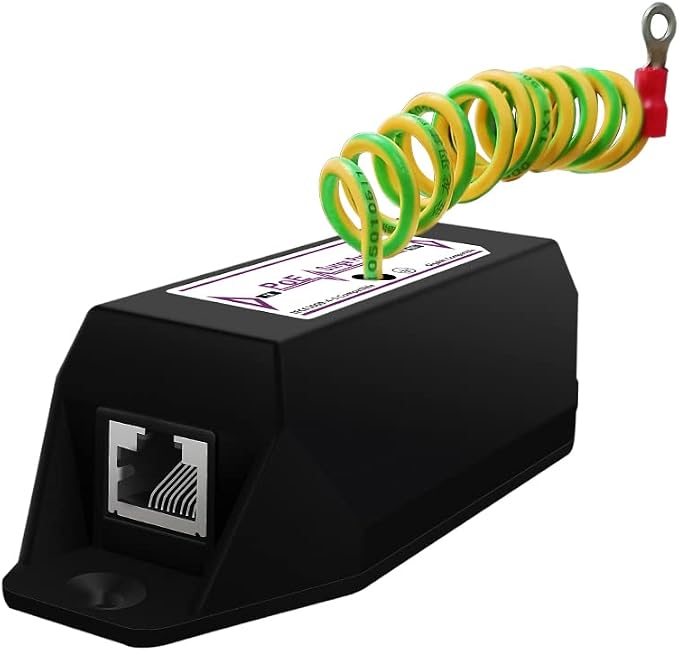 Gigabit PoE+ Ethernet Surge Protector 10KV Lightning Suppressor LAN Network by HYN%40NET