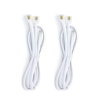 Phone Cord, 6P4C Black Phone Telephone Extension Cord Cable Line Wire RJ11 6P4C by Unknown