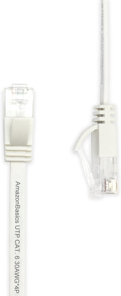 Amazon Basics Cat 6 Ethernet RJ45 10Gbps Flat Network Cable, 100ft Snagless - Image 3