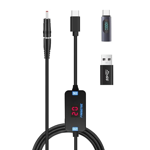 FARSENSE USB C to DC Adapter, Barrel PD Trigger Cable by FARSENSE
